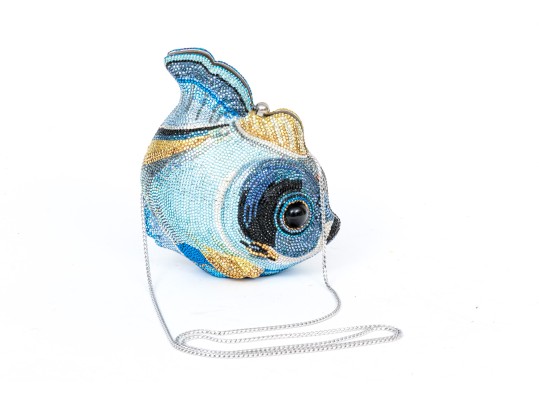Judith Leiber Fish Form Minaudiere Clutch 