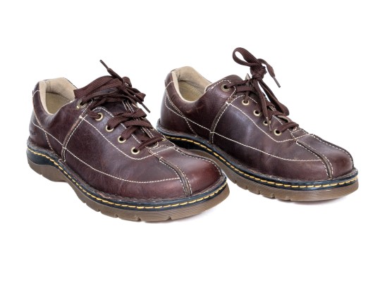 Doc Martens 11199 Brown Leather Lace-Up Loafers, Size 11