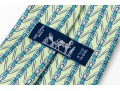 Hermes Silk Ties In Light Green And Yellow