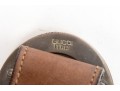 Vintage Gucci Brown Leather Belt With Logo Buckle