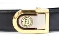 Fendi Black Leather Belt With Two-Tone Logo Buckle