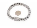 John Hardy Sterling Silver And 18k Diamond Wheat Chain Bracelet