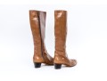 Salvatore Ferragamo Fabulous Vintage Brown Leather Boots, Size 8 1/2
