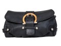 Salvatore Ferragamo Black Saffiano Leather Shoulder Bag