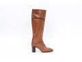 Gucci Wonderful Vintage Brown Leather Pull On Boots, Size 39