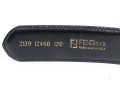 Fendi Black Leather Belt With Two-Tone Logo Buckle