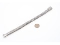 John Hardy Sterling Silver And 18k Diamond Wheat Chain Bracelet