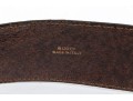 Gucci Brown Leather Belt With A Hoof Motif Buckle, 32/95