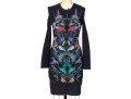 Alexander McQueen Black Bird Design Dress, Size XL