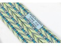 Hermes Silk Ties In Light Green And Yellow