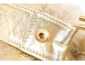 Dolce & Gabbana Golden Sheepskin And Shearling Hobo Bag