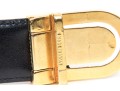 Fendi Black Leather Belt With Two-Tone Logo Buckle