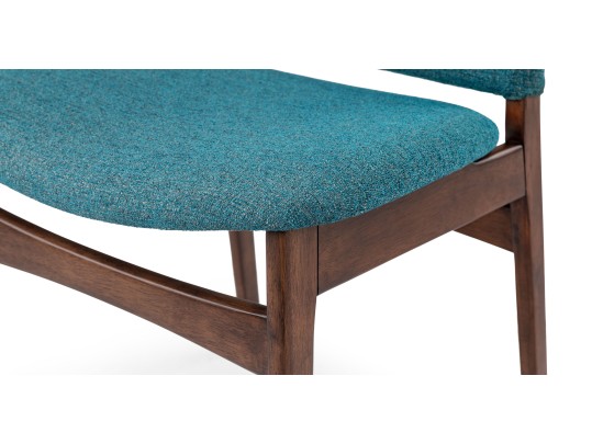 2 Nosh Andaman Blue Walnut Dining Chairs