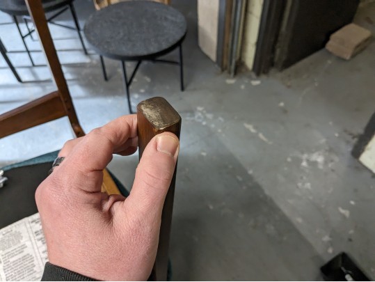 2 Nosh Andaman Blue Walnut Dining Chairs