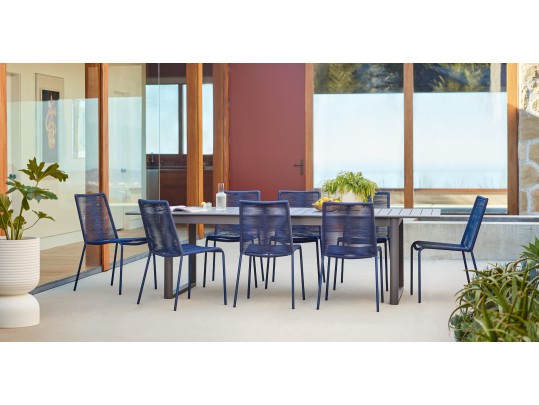 2 Zina Indigo Blue Dining Chairs