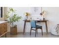 2 Nosh Andaman Blue Walnut Dining Chairs