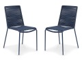 2 Zina Indigo Blue Dining Chairs