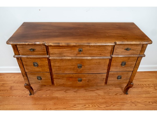 Country French Style Walnut Chest Of Drawers. 