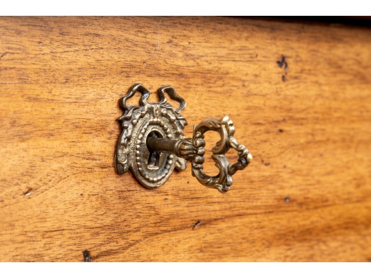 Country French Style Walnut Chest Of Drawers. 