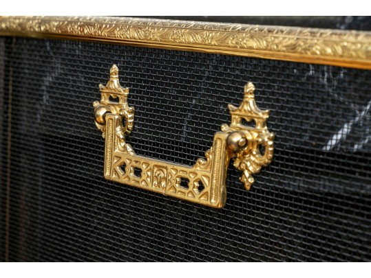 Early 20th Century Brass Fireplace Accessories