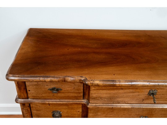 Country French Style Walnut Chest Of Drawers. 