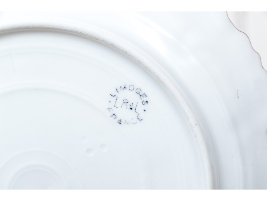 Collection Of Antique French Porcelain Plates And American China Fruit Bowls  