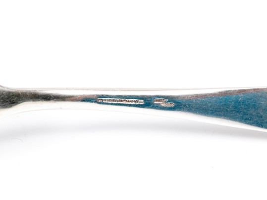 S.Kirk & Son Lovely Sterling Silver Vintage Floral Repousse Serving Fork And Spoon Set