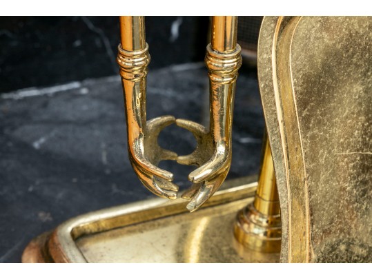Early 20th Century Brass Fireplace Accessories