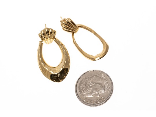 14K Pendant Earrings