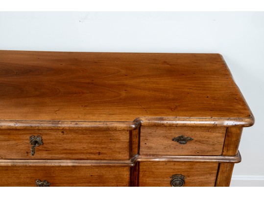 Country French Style Walnut Chest Of Drawers. 