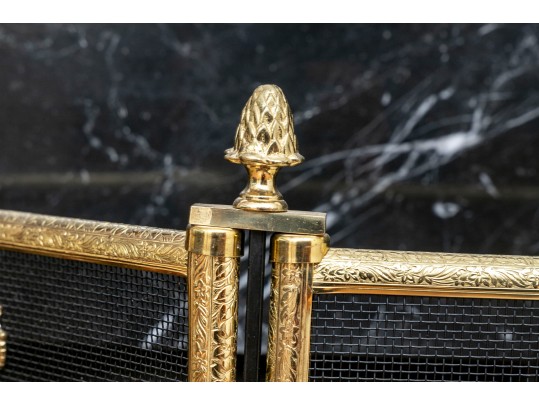 Early 20th Century Brass Fireplace Accessories