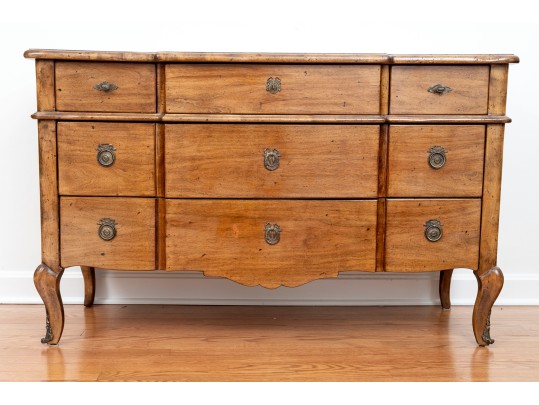 Country French Style Walnut Chest Of Drawers. 