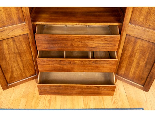 Mid 20th Century Louis XVI Style Fruitwood Wardrobe