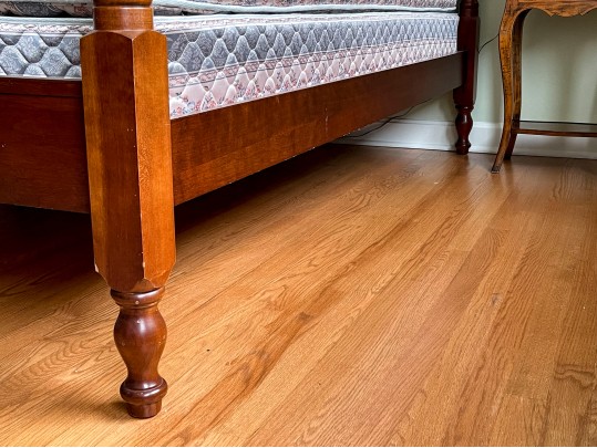 20th Century Queen Size Cherry Wood Poster Bed