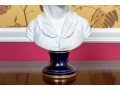 After Houdon, Porcelaine De France White Bisque Sculpture Bust Of A Youth