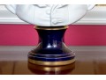After Houdon, Porcelaine De France White Bisque Sculpture Bust Of A Youth