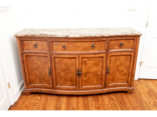 Fine Provincial Style Marble Top Dresser Chest