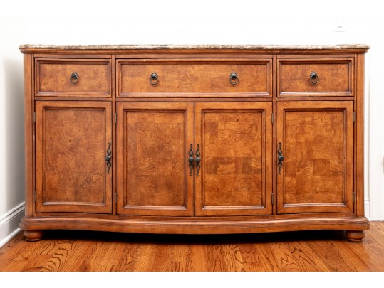 Fine Provincial Style Marble Top Dresser Chest