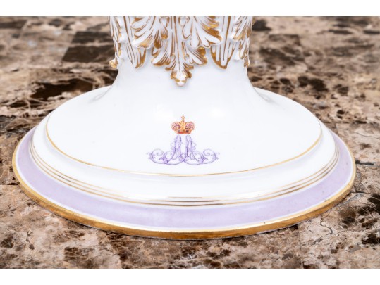 Stunning Russian Porcelain Tazza