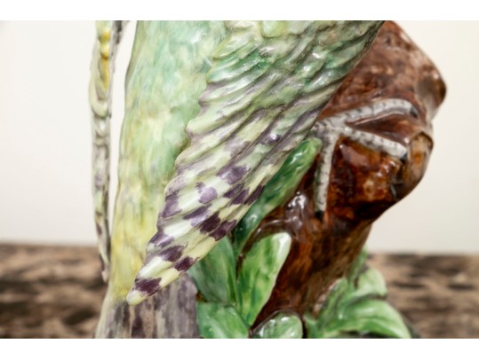 English, Crown Staffordshire Perched Woodpecker