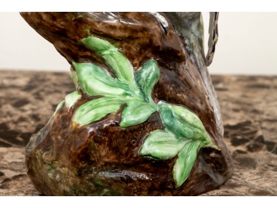 English, Crown Staffordshire Perched Woodpecker