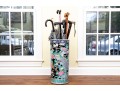 Chinese Famille Rose On Black Ground Porcelain Umbrella Stand