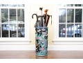 Chinese Famille Rose On Black Ground Porcelain Umbrella Stand