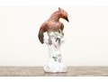 German, Meissen Hand Painted Porcelain Perched Bird