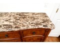 Fine Provincial Style Marble Top Dresser Chest