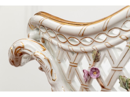 Rococo Style Hand-painted Centerpiece Bowl 