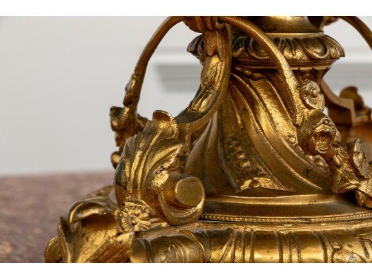 Late 19th-century Sevres-style Ormolu-mounted Porcelain Footed Centerpiece Bowl