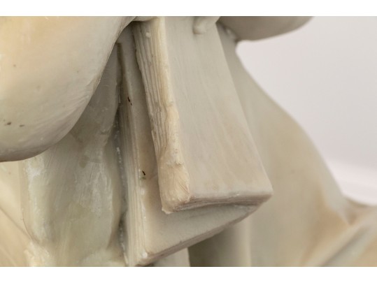 Romanelli, Italian Marble / Alabaster  Hand Carved Sculpture Of Children
