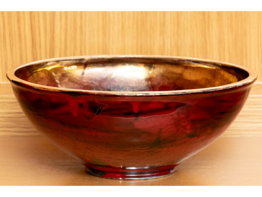 Finle Handcrafted Amberina Glass Bowl