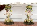 Pair Of Art Nouveau German Porcelain Figural Table Lamps
